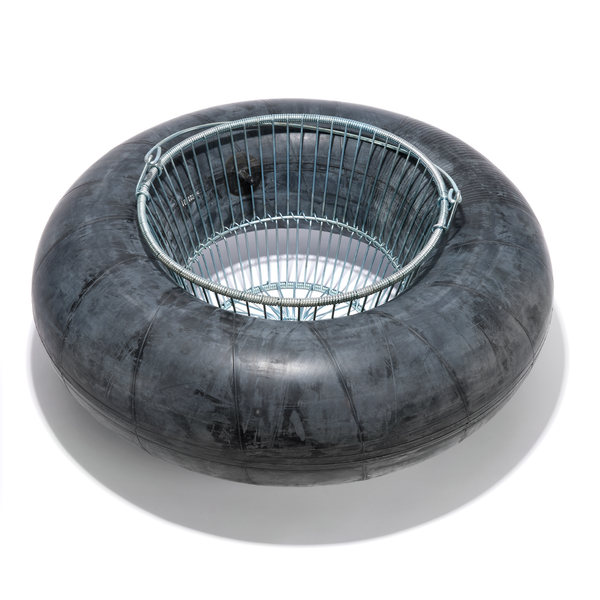 COMMERCIAL GRADE RUBBER HALF BUSHEL FLOAT RING - KB White COMMERCIAL GRADE RUBBER HALF BUSHEL FLOAT RING - KB White