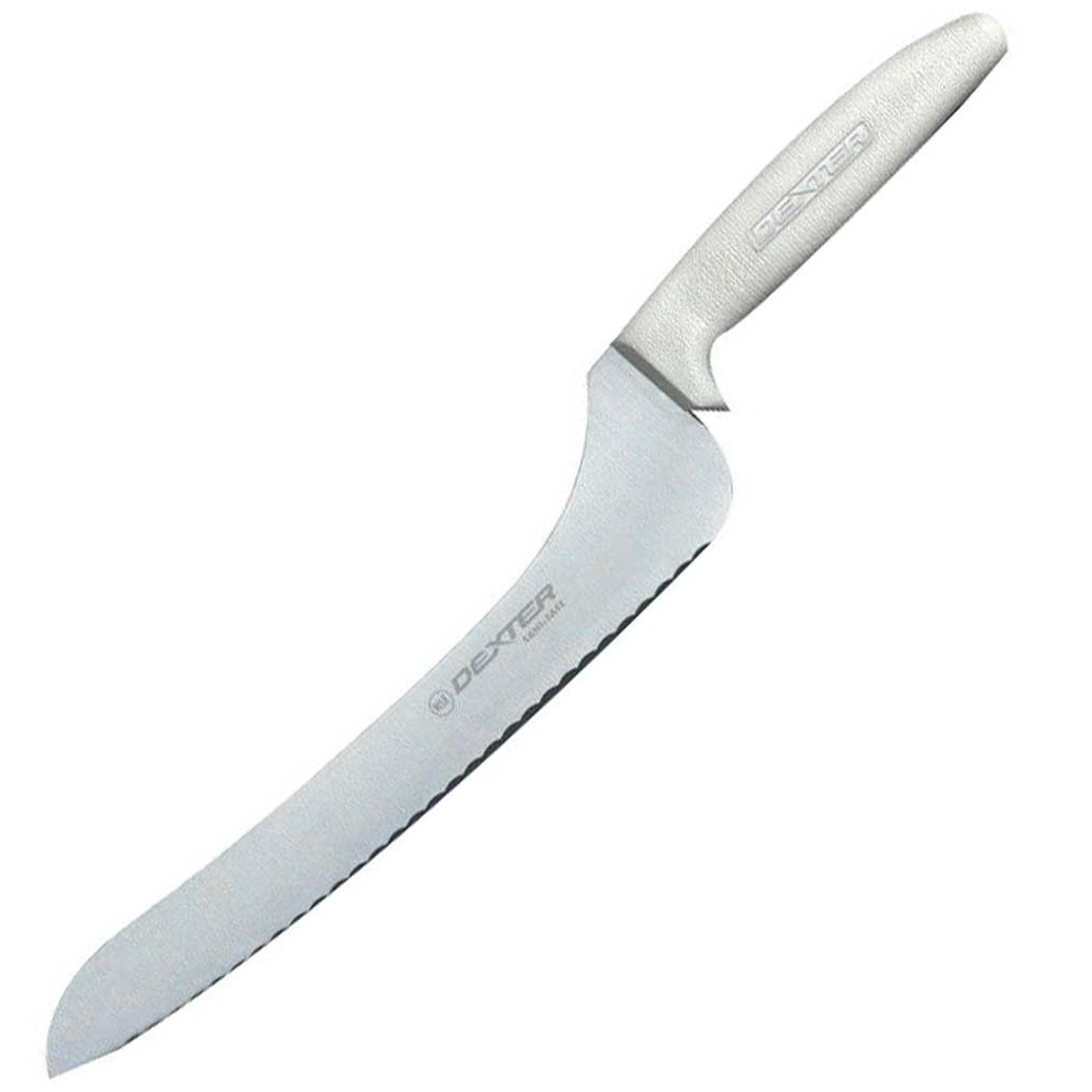 Dexter Russell Sofgrip Offset Serrated Knife 9 inch White Handle